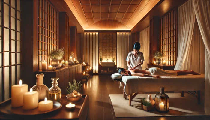 alt= "Massage room at Canyon Ranch Spa"