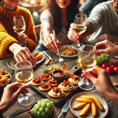 alt= "Friends enjoying one of the top tapas bars in Las Vegas"
