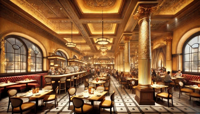 alt= "Inside the Cheesecake Factory, Las Vegas"