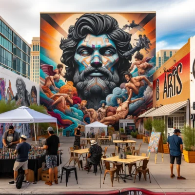 alt= "Murals in the Downtown Arts District"