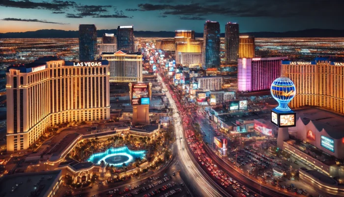 alt= "Las Vegas Strip at night"