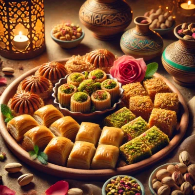 alt= "Middle Eastern and Mediterranean desserts in Las Vegas"