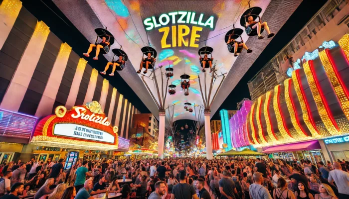 alt= "SlotZilla, Fremont Street, Downtown Las Vegas"