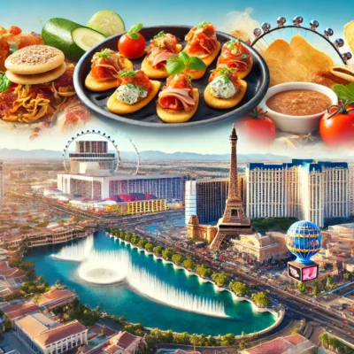 alt= "Enjoying tapas with Las Vegas attractions"