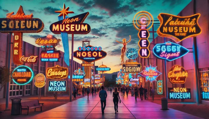 alt= "Neon Museum near Vegenation, Downtown Las Vegas"