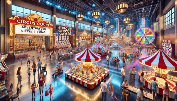 alt= "Arcade and midway games at Adventuredome"