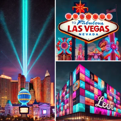 alt= "Where to see the best light shows in Las Vegas"