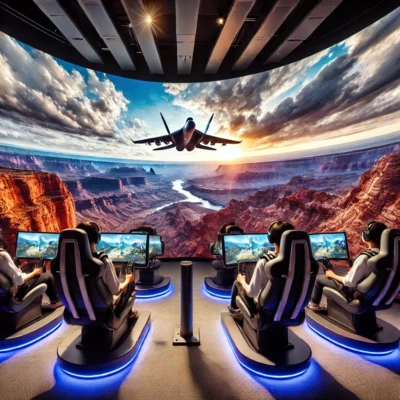 alt= "Visitors enjoying one of the top indoor amusement arcades in Las Vegas"