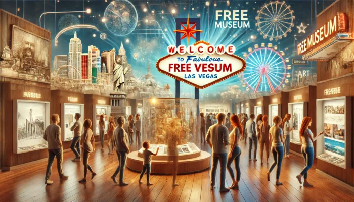 alt= "Visitors at a museum in Las Vegas"