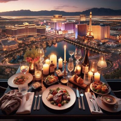 alt= "Romantic dining on the Strip"