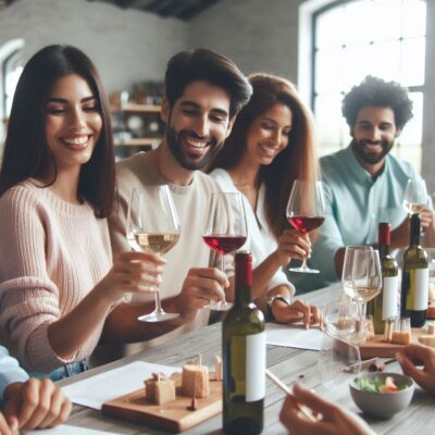 alt= "A group enjoying exclusive wine tasting experiences in Las Vegas"