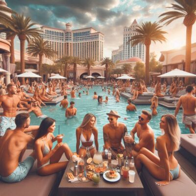 alt= "Las Vegas summer pool party survival guide"