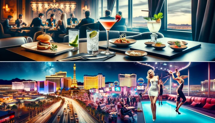 alt= "Before and after a celebrity show in Las Vegas"