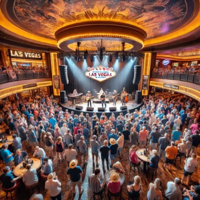 alt= "A Blues festival in a Las Vegas Casino"