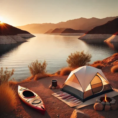 alt= "One of the best spots for desert camping near Las Vegas"