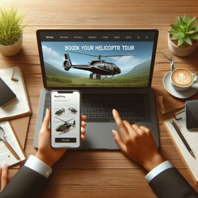 alt= "Booking a helicopter tour over the Grand Canyon"