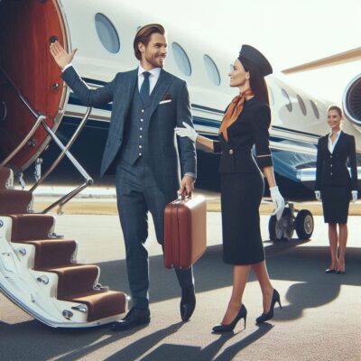 alt= "How to charter a private jet to Las Vegas"