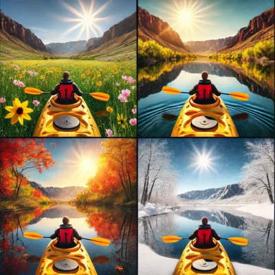 alt= "Best times of year for kayaking near Las Vegas"