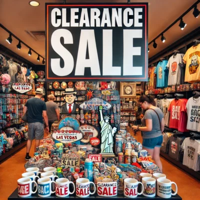 alt= "Buying Las Vegas souvenirs on clearance"