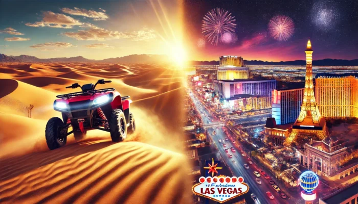 alt= "Desert safaris combined with a night in Las Vegas"