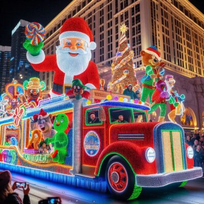 alt= "Las Vegas holiday parade"