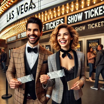 alt= "Enjoying Las Vegas shows"