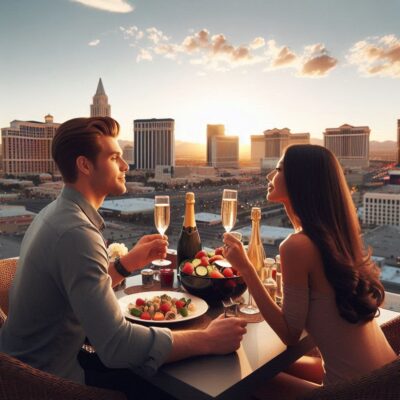 alt= "After the proposal in Las Vegas"