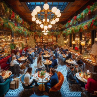 alt= "Dining while holiday shopping in Las Vegas"