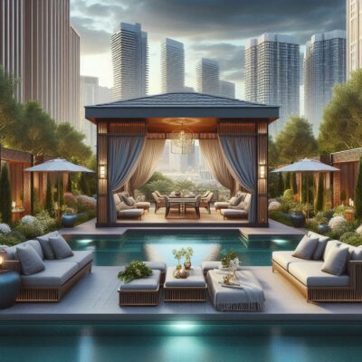 alt= "Luxury poolside cabana in Las Vegas"
