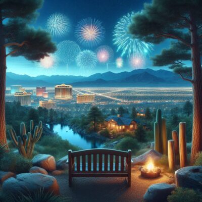 alt= "Top spots to watch the fireworks on New Year away from the Strip"