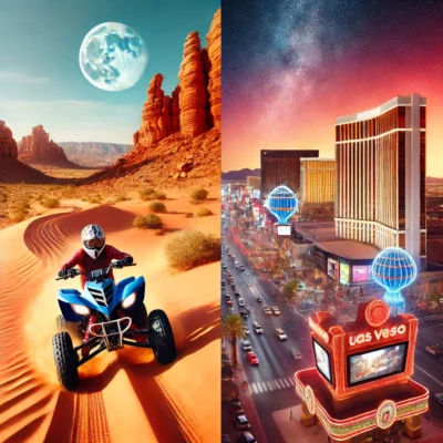 alt= "Combining ATV adventures with Las Vegas Attractions"