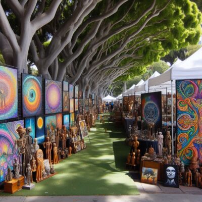 alt= "Outdoor art festival near Las Vegas"