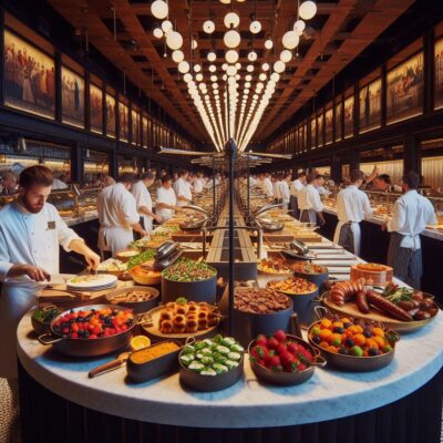 alt= "Bacchanal Buffet, Caesars Palace, Las Vegas"
