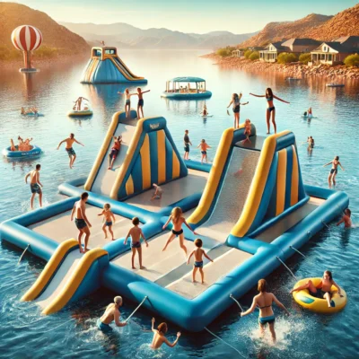 alt= "Family-friendly water sports at Lake Las Vegas"