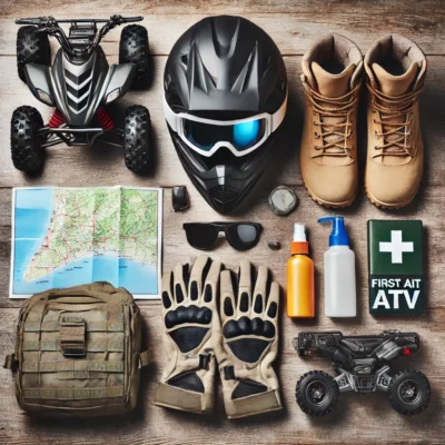 alt= "Essential gear for an ATV ride"