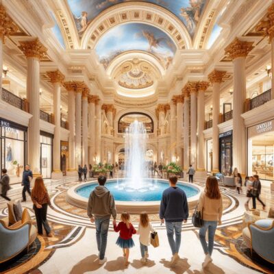 alt= "Inside the Forum Shops at Caesars Palace, Las Vegas"