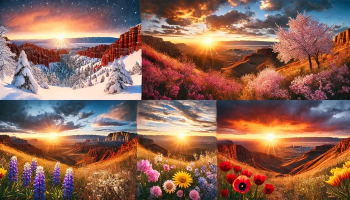 alt= "Seasonal sunrise photography in Las Vegas"
