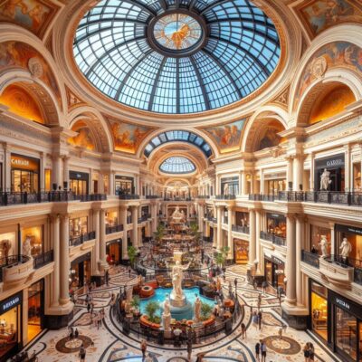 alt= "Inside the Forum Shops, Caesars Palace"