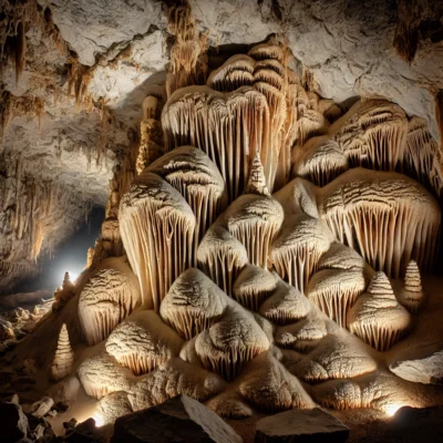 alt= "Geology in a cave in Las Vegas"