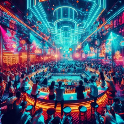 alt= "Lively Las Vegas nightclub"