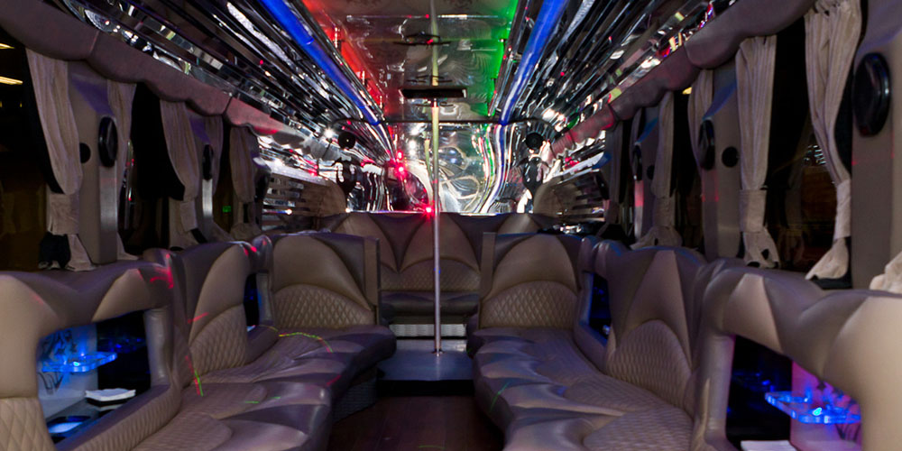 Inside View Of A Party Bus Las Vegas Travel Guide