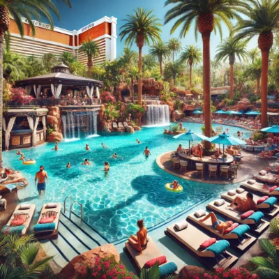 alt= "pool at Mirage Hotel"