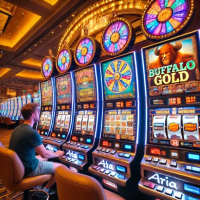 alt= "ARIA casino slot machines"