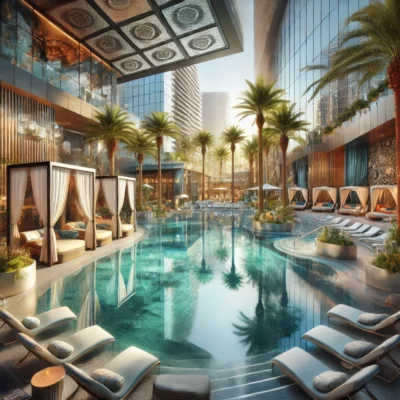 alt= "Pool at Cosmopolitan Hotel Las Vegas"