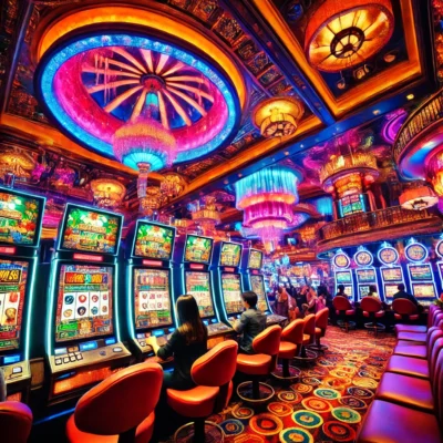 alt= "Casino floor at Silver Sevens Casino"