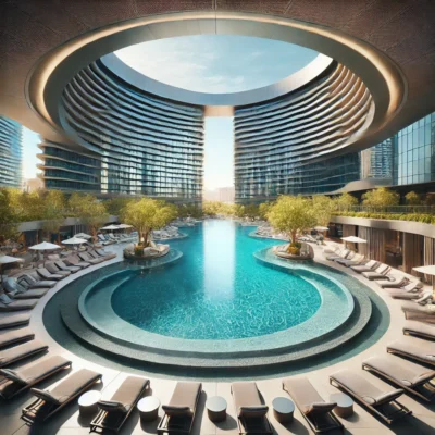 alt= "Ellipse Pool at Aria Resort & Casino"