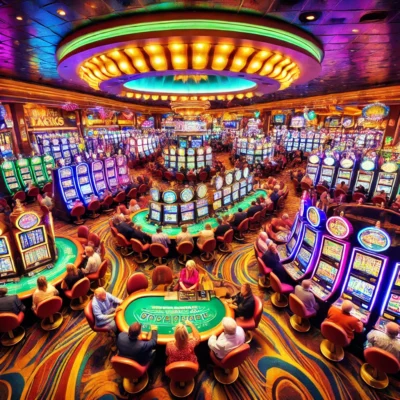 alt= "Casino floor at Golden Nugget Hotel Las Vegas"