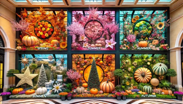 alt= "Seasonal displays at Bellagio Conservatory"