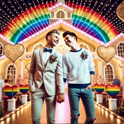 alt= "LGBTQ+ Wedding in Las Vegas"