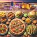 alt= "Selection of dishes from Vegan restaurants in Downtown Las Vegas"